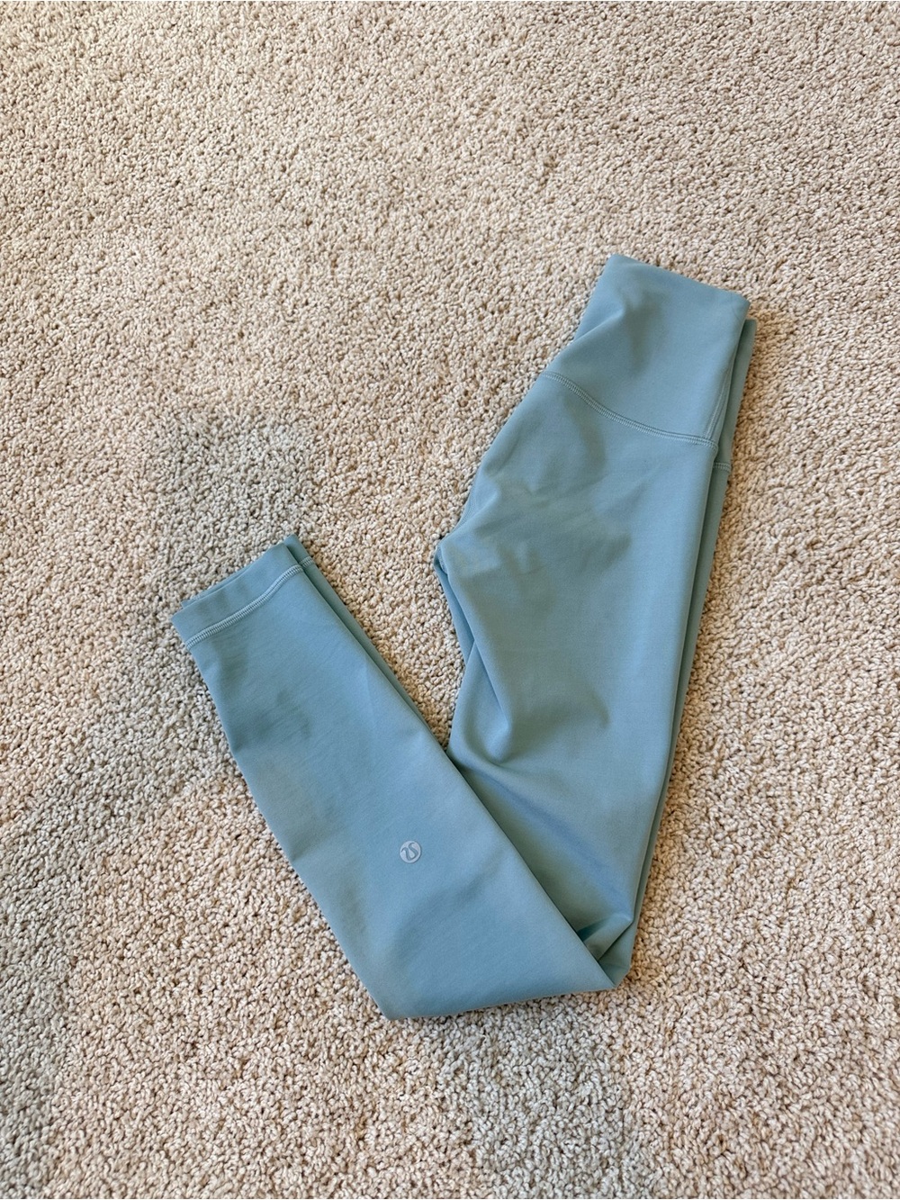 Lululemon Wunder Train Sage Blue Leggings